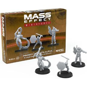 Mass Effect Priority Threats Alpha Resin Collectors Miniature Set - Upgrade Your Game with Tabletop Miniatures! Ages 14+, 1-4 Players, 45-90 Min Playtime, Made by Modiphius Entertainment