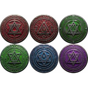 40K Neoprene Objective Marker Set - Chapter Approved 2025 - 7.57" (Breach)