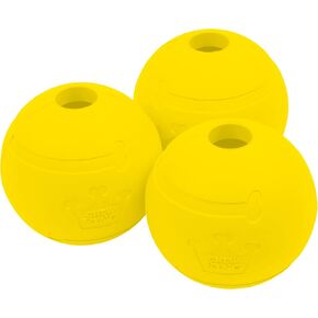 Chew King Flavored Rubber Ball Collection, 2.5 Inch Chicken Flavor Rubber Balls 3-Pk