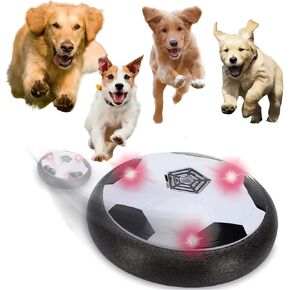 DISIC Active Gliding Disc - 2023 New Light Up ألعاب كرة كرة القدم الداخلية المتداولة للكلاب ، ألعاب الكلاب ذاتية الحركة التلقائية التفاعلية ، صحن الصحن العدواني (صامت) (صامت)