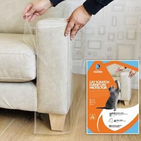 Cat Scratch Furniture Protector, Couch Arm Covers, Effective Cat Deterrent, Furniture Protectors from Cats Scratching, Sofa Arm Covers - Model 1a