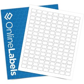 0.75 x 0.5 Rectangle Labels - Pack of 3,600 Labels, 25 Sheets - Inkjet & Laser Printer - Online Labels