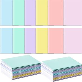 Jetec 30 Pcs Pastel Mini Notebooks Bulk 3 x 5 Inch Tiny Pocket Journal Notepads Travel Writing Notebooks for Birthday Spring Easter Gifts Classroom Office Supplies