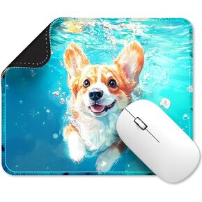 Cute Mouse Pads,Unique Mouse Pad Design,Desk Accesories with Rubber Non-Slip Base,Stitched Mouse Pad for Desk, Computer and Gaming (Whale B)