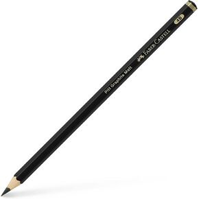 Faber-Castell 115214, Box of 12 matte graphite pitt pencils, 14B, Black