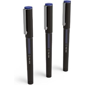 Staples Rollerball Pens, Fine Point, Blue, 3/Pack (TR57320)