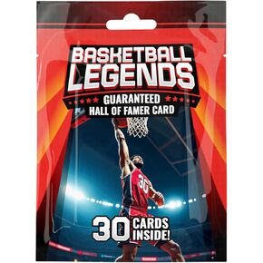 Basketball Legends Pack | 30 Basketball Cards | Guaranteed Hall of Fame Player Card