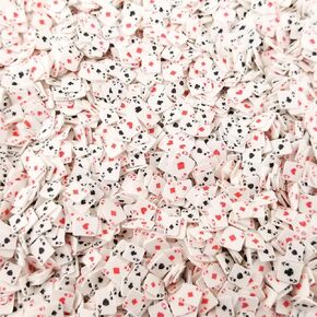 Non Edible Mixed Playing Card Polymer Clay Fake Sprinkles, Fimo Fake Sprinkle Mix, Polymer Clay Art Decoration, Perfect for Handicraft Decoration, 30 Grams