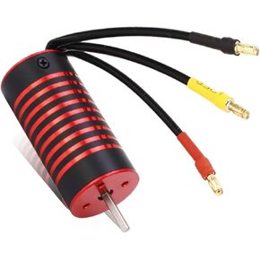 RC Brushless Motor, 2845 Waterproof Motor Rustproof Aluminum Alloy 4 Pole RC Truck Car Boat Motor Replacement for 1/12 1/14 RC Car RC Car 3.175mm Shaft Motor RC Vehicles Truck Update Parts(2800KV)
