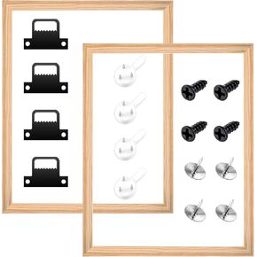 16"X20" Canvas Frame, 2 Set Removable Wood Canvas Stretcher Bars Wooden Frames Kit for Oil Painting, Diamond Art, Paint by Numbers, Posters, DIY Arts Supplies for Artist