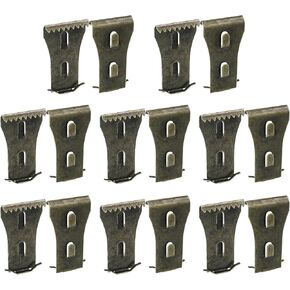 8Pcs Brick Clips for Hanging Outdoors Metal Brick Hangers Brick Wall Hooks Hangers for Outside Wall Home Decor, Fits 2-1/4" to 2-3/8" High Bricks