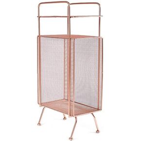 Bookshelves Modern Creative Bookshelf Floor-Standing Coffee Table Bookshelf Living Room Balcony Bedroom Magazine Rack Office Metal Rack Bookshelf(Black)