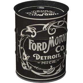Nostalgic-Art Retro Money Box, 20.3 oz, Ford – Vintage Logo – Gift idea for Ford Fans, Official License Product (OLP), Metal Piggy Bank, Vintage Design