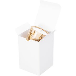 UnicoPak 10 Pack 4x4x6 Gift Boxes Bulk White Small Gift Boxes for Ornaments, Candles, Mugs, Crafting, Treat, Ideal for Birthday Christmas Party Homemade Business