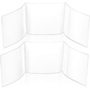 2PCS Mahjong Card Sleeve, 18.62×5.24in Mahjong Card Holder Accessories, Compatible with NMJL Large Cards, Durable Trifold Protector, Clear Plastic Sleeves for Family Friends Gifts
