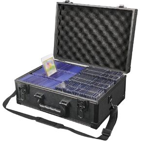 Toploader Metal Storage Box for 3"x 4" 35pt Rigid Card, Sports Card Storage Boxes for Trading Cards,Top Loader Card Storage Hard Case, Top Loaders Holder (Holds 600+Toploaders)
