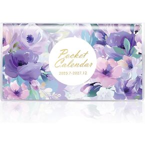 Pocket Calendar 2026-2027 for Purse, Small Pocket Planner 2026-2027 for Purse 3.5×6.5In,24 Month Organizer from Jan 2026- December 2027 Mini Planner with Pvc Cover for Organizing & Planning