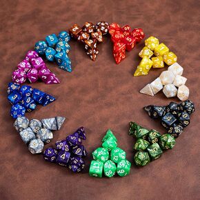 Premium Acrylic DND dice Set with 84 Pieces Including d4 d6 d8 d10 d% d12 and 20 Sided dice for Dungeons and Dragons MTG dice Set in 12 Colors with Black Velvet Bag Ideal for RPG campaigns and Gifts