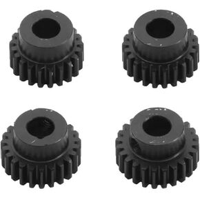 RC Car Accessories Compatible with HSP 1/10 RC Car Upgrade Parts 4pcs 0.6M 5mm 17T 18T 19T 20T 21T 22T 23T 24T 25T 26T 27T 28T Pinion Gear Moter Gear Set(21 22 23 24T)