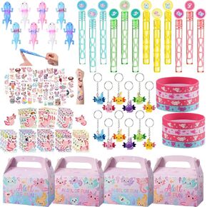 Vanblue Axolotl Party Favors Themed Birthday Party Decoration Goodie Bags Stuffers Pink Axolotl Birthday Supplies Toy Gift for Kids Treat Gift Bags Stuffers Pinata Filler Classroom Rewards