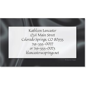 Colorful Images Tailored Elegance Personalized Business Cards - 2" x 3 1/2", 250 Single Sided Custom Card Set Printed on Heavy 80# Cover Paper Stock, Matte Finish