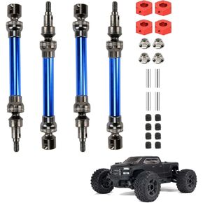 RCAWD Drive Shaft for ARRMA 3S, 1/10 New Big Rock Upgrades Parts,(NOT for Old Big Rock),Front Rear Driveshaft for Crew CAB 4x4 V3 3S BLX Brushless Monster Truck RTR, #AR310864#ARAC4043 Green