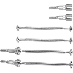 rc Drive Shaft Compatible with LAEGENDARY for Legend 1/10 RC Car Spare Parts Accessories 1 Set Metal Front and Rear Drive Shaft CVD Driveshaft Dogbone