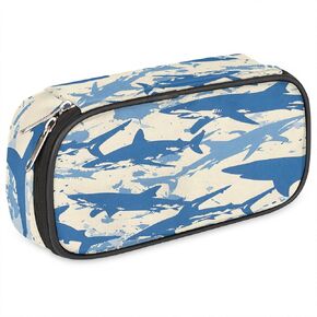 Retro Train Big Capacity Pencil Case Pencil Pouch with Zipper, Pen Marker Stationery Bag Art Supply Storage Organizer Box Portable Stationery Storage Bag Pen Holder for Boys Girls