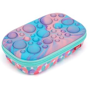 Zipit Bubble Pencil Box للأطفال | قضية تململ | السيليكون الحسية دفعه حالة قلم رصاص كبيرة للبنات والفتيان
