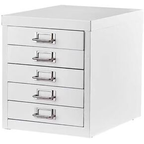 MINI File Cabinet, Metal File Organizer, Document Organizer, Small Metal Cabinets for Home Office (10 Drawers-White)
