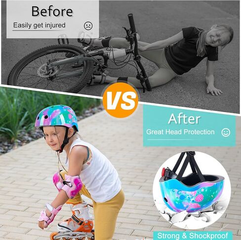 Kids Bike Helmet Skateboard Helmet for 8-13 Years Kids Girls Youth Bicycle Helmet Adjustable Butterfly Scooter Helmets Roller Skating Cycling Helmet with DIY Stickers in Saudi Arabia