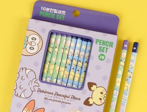 Pikachu (1 Pack, Random Package) Pencils, 2B Hexagonal Pencil, 10 Count (10Count, B) in Saudi Arabia