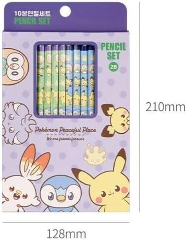 Pikachu (1 Pack, Random Package) Pencils, 2B Hexagonal Pencil, 10 Count (10Count, B) in Saudi Arabia
