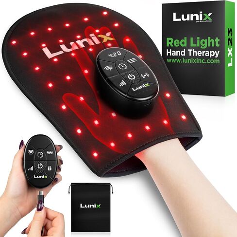 Lunix LX16 Red Light Therapy Belt, Near Infrared Light and Red Light Therapy to Improve Circulation, Relax Muscles, Black in Saudi Arabia