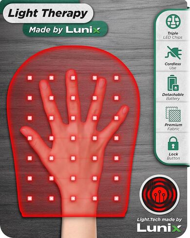 Lunix LX16 Red Light Therapy Belt, Near Infrared Light and Red Light Therapy to Improve Circulation, Relax Muscles, Black in Saudi Arabia