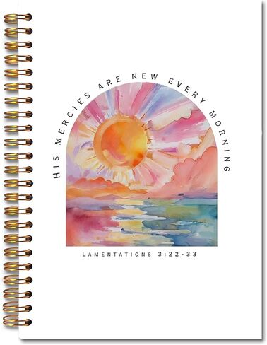 Jinyo Whale Shark Chark Notebook للنساء الرجال ، أشعيا 43: 2 دفتر اليومية اليومية للكتاب المقدس ، مجلة الصلاة الدينية للمرأة ، مجلة ملاحظات الكنيسة ، دفتر ملاحظات الكتاب المقدس 5.5x8.3 بوصة (Beige) in Kuwait