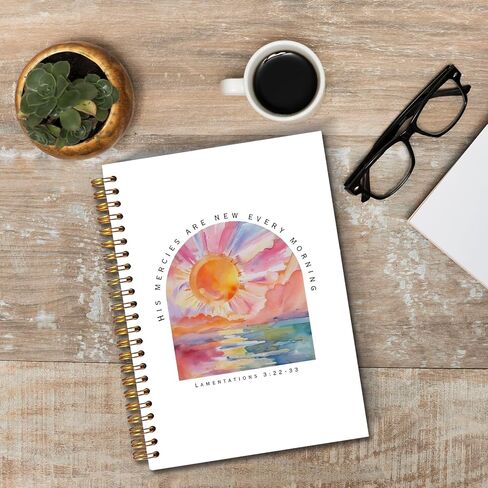 Jinyo Whale Shark Chark Notebook للنساء الرجال ، أشعيا 43: 2 دفتر اليومية اليومية للكتاب المقدس ، مجلة الصلاة الدينية للمرأة ، مجلة ملاحظات الكنيسة ، دفتر ملاحظات الكتاب المقدس 5.5x8.3 بوصة (Beige) in Kuwait