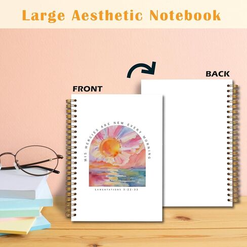 Jinyo Whale Shark Chark Notebook للنساء الرجال ، أشعيا 43: 2 دفتر اليومية اليومية للكتاب المقدس ، مجلة الصلاة الدينية للمرأة ، مجلة ملاحظات الكنيسة ، دفتر ملاحظات الكتاب المقدس 5.5x8.3 بوصة (Beige) in Kuwait