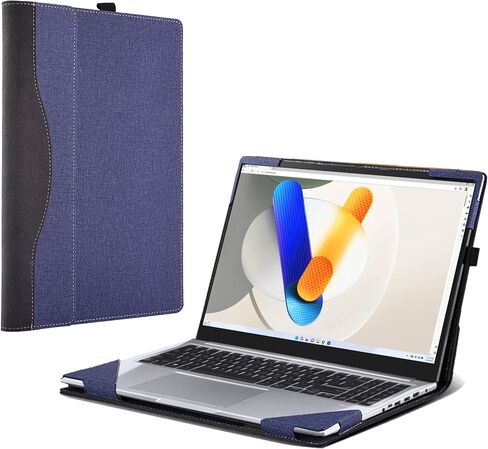 Laptop Case for ASUS Vivobook 16X 1605|X1605ZA|X1605EA|X1605PA|X1605VA|X1605VAP|X1603 [Note Other Models] All Inclusive Drop Case 16" PU Leather Protective Laptop Bag Detachable Shell (Wine red) in Saudi Arabia