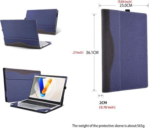 Laptop Case for ASUS Vivobook 16X 1605|X1605ZA|X1605EA|X1605PA|X1605VA|X1605VAP|X1603 [Note Other Models] All Inclusive Drop Case 16" PU Leather Protective Laptop Bag Detachable Shell (Wine red) in Saudi Arabia