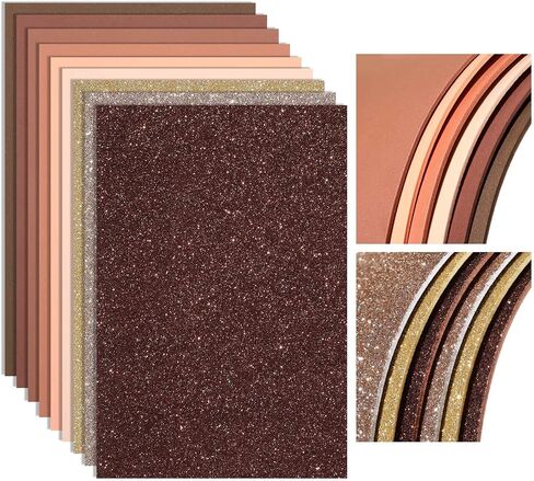 Feifeiya 48 Pack EVA Foam Sheets Crafts, 7.87 x 11.81 Inch Assorted Colors Glitter Sparkles Foam Paper for Classrooms Scrapbook Gift DIY Cutters Card Handicraft (Rainbow Color) in Saudi Arabia