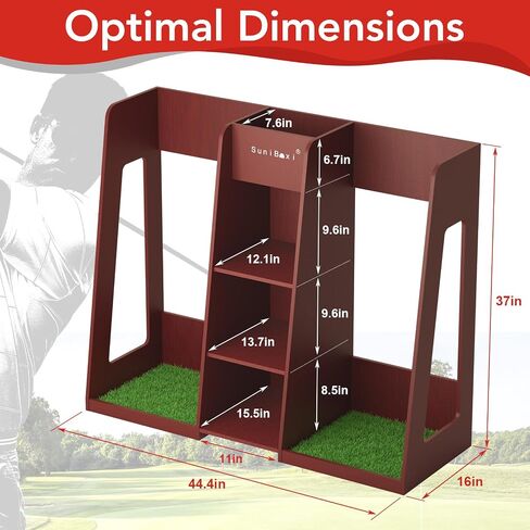 Golf Bag Organizer Storage Rack Stand Holder with 4 Wheel Fits 2 Extra Large Golf Club Bags and Multiple Golfing Equipment Accessories Gifts for Any Level Golfer in Garage Shed Basement Indoor Outdoor in Saudi Arabia