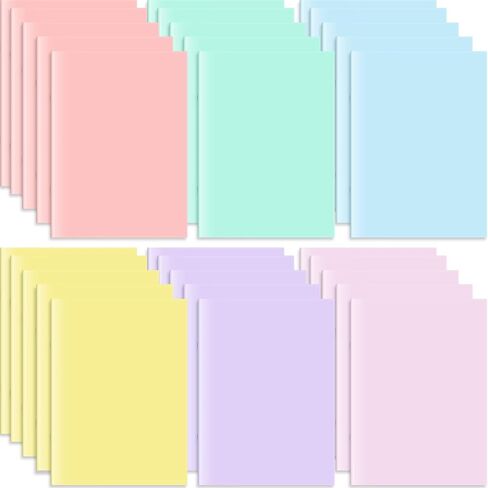 Jetec 30 Pcs Pastel Mini Notebooks Bulk 3 x 5 Inch Tiny Pocket Journal Notepads Travel Writing Notebooks for Birthday Spring Easter Gifts Classroom Office Supplies in Saudi Arabia