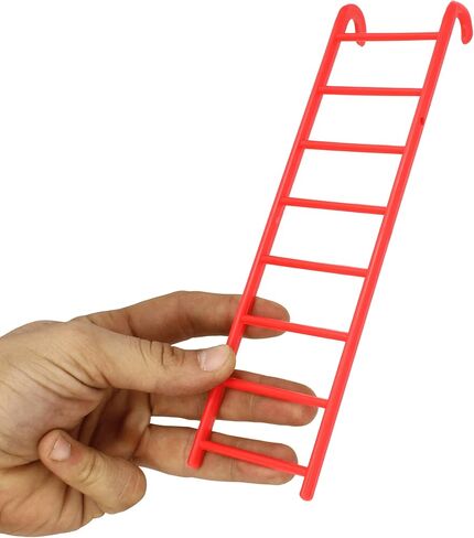 36352 Bird Ladder Red Bonka Bird Toys Plastic Colorful Classic Parrot Parrotlet Quaker Dove in Saudi Arabia