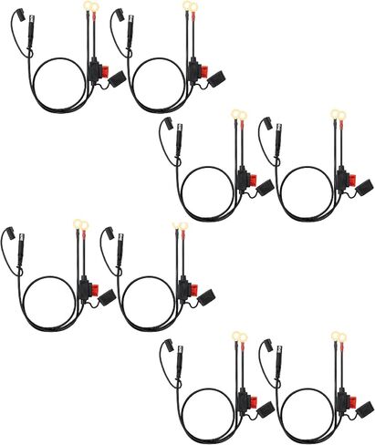 Bates- SAE Battery Connector, 2 Pack, 2 FT, SAE to O Ring Terminal Harness, 2 Pin Battery Connector, SAE Connector, Battery Quick Connect, SAE Extension Cable, Battery Cable Connector, SAE Adapter in Saudi Arabia