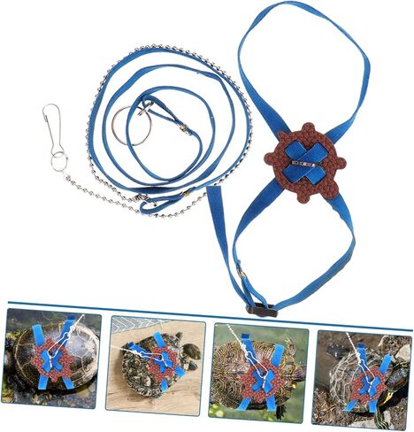 Totority Turtle Leash للحيوانات الأليفة المشي في الهواء الطلق للسلحفاة خفيفة الوزن وحبل التدريب لسهولة الاستخدام لأصحاب السلاحف in Kuwait