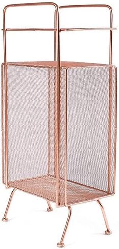 Bookshelf Modern Creative Bookshelf Floor-Standing Coffee Table Bookshelf Living Room Balcony Bedroom Magazine Rack Office Metal Rack Bookshelves(Pink) in Kuwait