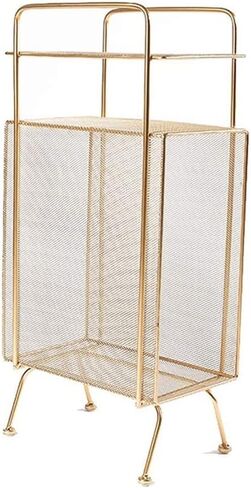 Bookshelf Modern Creative Bookshelf Floor-Standing Coffee Table Bookshelf Living Room Balcony Bedroom Magazine Rack Office Metal Rack Bookshelves(Pink) in Kuwait
