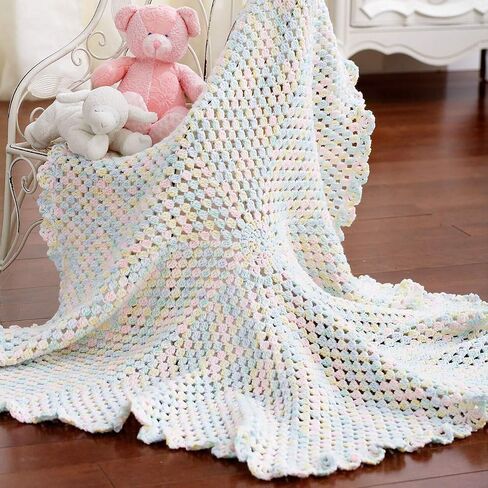 Bernat Baby Sport Big Ball Ombre Yarn - (3) مقياس الضوء 100 ٪ من الأكريليك - 9.8 أوقية - Blossom - غسل الآلة والجفاف in Saudi Arabia