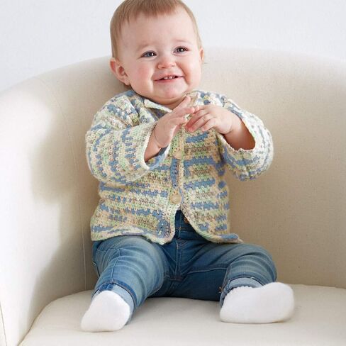 Bernat Baby Sport Big Ball Ombre Yarn - (3) مقياس الضوء 100 ٪ من الأكريليك - 9.8 أوقية - Blossom - غسل الآلة والجفاف in Saudi Arabia